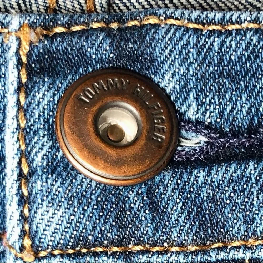 Tommy Hilfiger Men’s Straight Jeans in Dark Blue Wash Men’s 32/32